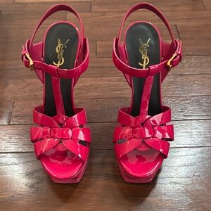 Yves Saint Laurent Women's Red Strappy Sandals